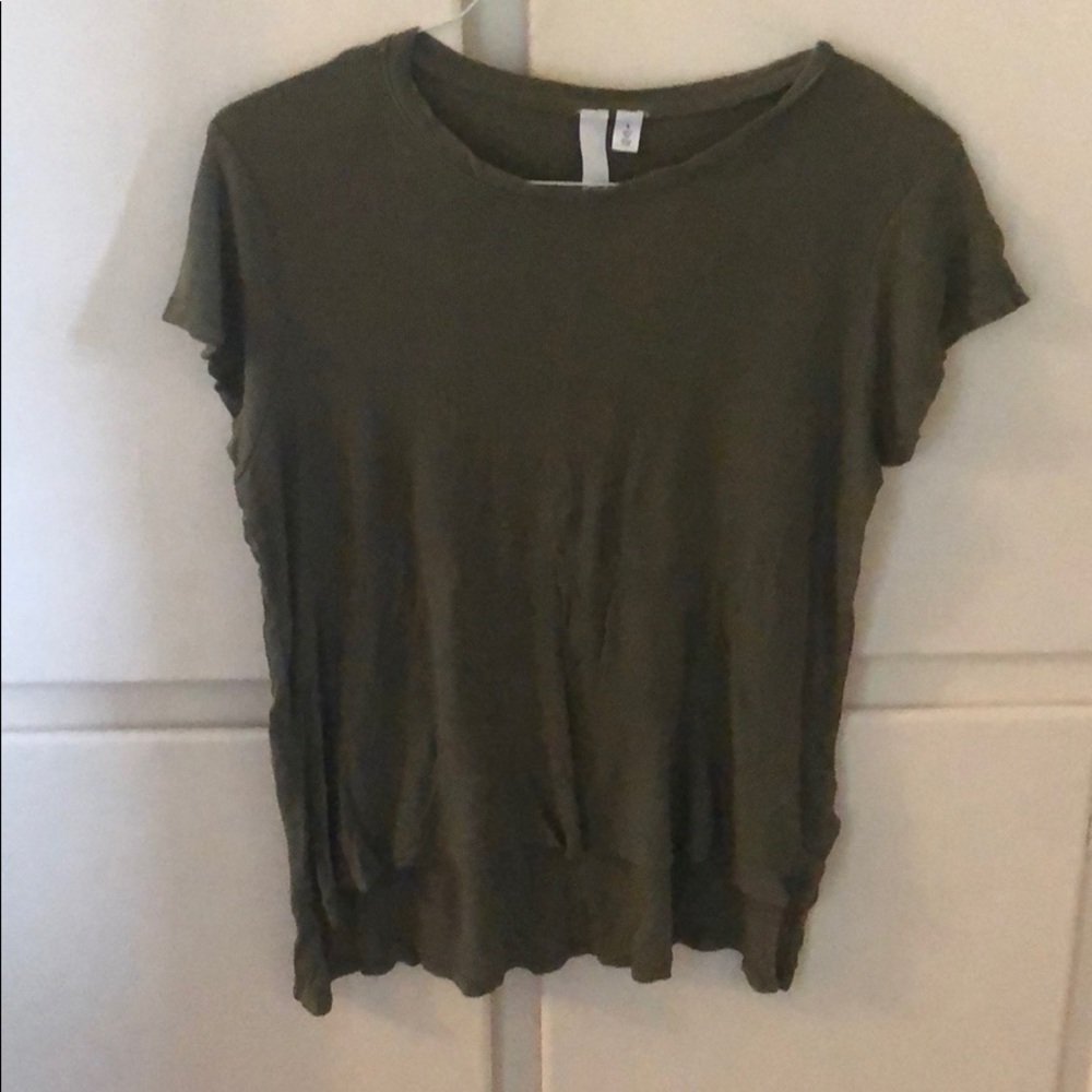 Olive green top